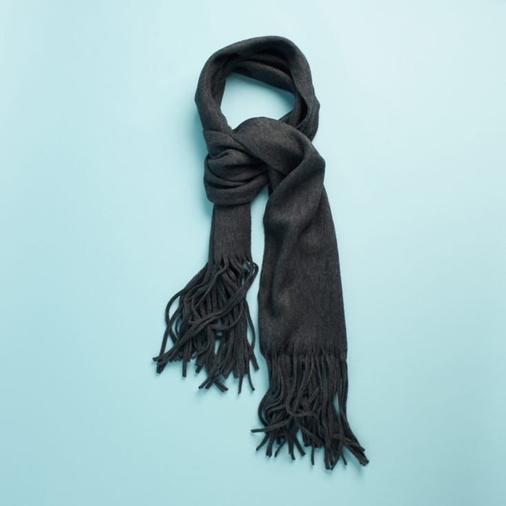 NWT Lucky Brand Solid Brushed Gray Scarf